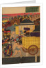 Flourishing Nihonbashi section of Tokyo. (Tokyo Nihonbashi han ei no zu) Triptych by Utagawa Yoshitora