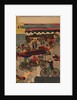 Flourishing Nihonbashi section of Tokyo. (Tokyo Nihonbashi han ei no zu) Triptych by Utagawa Yoshitora