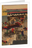 Flourishing Nihonbashi section of Tokyo. (Tokyo Nihonbashi han ei no zu) Triptych by Utagawa Yoshitora