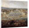 View of the palace of Versailles from the Place dArmes in 1722 by Pierre-Denis II Martin