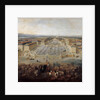View of the palace of Versailles from the Place dArmes in 1722 by Pierre-Denis II Martin