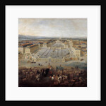 View of the palace of Versailles from the Place dArmes in 1722 by Pierre-Denis II Martin