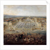 View of the palace of Versailles from the Place dArmes in 1722 by Pierre-Denis II Martin