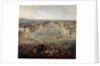 View of the palace of Versailles from the Place dArmes in 1722 by Pierre-Denis II Martin