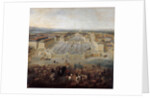 View of the palace of Versailles from the Place dArmes in 1722 by Pierre-Denis II Martin