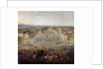 View of the palace of Versailles from the Place dArmes in 1722 by Pierre-Denis II Martin