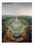 General view of the chateau and gardens at Marly, around 1724 by Pierre-Denis II Martin