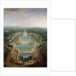 General view of the chateau and gardens at Marly, around 1724 by Pierre-Denis II Martin