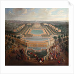 General view of the chateau and pavilions at Marly by Pierre-Denis II Martin