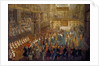The coronation of Louis XV in the Rheims Cathedral, 25 October 1722 by Pierre-Denis II Martin
