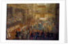 The coronation of Louis XV in the Rheims Cathedral, 25 October 1722 by Pierre-Denis II Martin