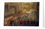 The coronation of Louis XV in the Rheims Cathedral, 25 October 1722 by Pierre-Denis II Martin