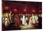 Marriage of Princess Victoria of Saxe-Coburg and Prince Louis, Duke of Nemours at Saint-Cloud, 27 Ap by Henri Félix Emmanuel Philippoteaux
