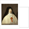 Portrait of Angélique Arnauld, Abbess of the Abbey of Port-Royal by Philippe de Champaigne