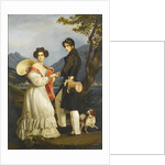 Duke Maximilian Joseph in Bavaria and Ludovika of Bavaria at Schloss Tegernsee by Joseph Karl Stieler