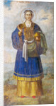 Saint Olga, Princess of Kiev by Ancient Russian frescos