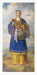 Saint Olga, Princess of Kiev by Ancient Russian frescos