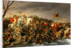 Lothair of France defeats Emperor Otto II on the banks of the Aisne, October 978 by Charles-Barthelemy-Jean Durupt