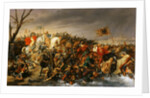 Lothair of France defeats Emperor Otto II on the banks of the Aisne, October 978 by Charles-Barthelemy-Jean Durupt