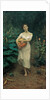 Young Girl Carrying a Pumpkin by Fausto Zonaro