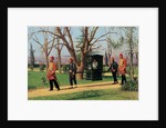 The Daughter of the English Ambassador Riding in a Palanquin by Fausto Zonaro