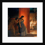Clytemnestra hesitates before killing the sleeping Agamemnon by Baron Pierre Narcisse Guérin