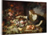 Woman taking fruit by Abraham Brueghel
