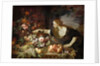 Woman taking fruit by Abraham Brueghel