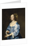 Portrait of Mary (née Ruthven), Lady van Dyck by Sir Anthony van Dyck