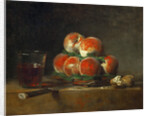 Basket of Peaches by Jean-Baptiste Siméon Chardin