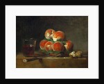 Basket of Peaches by Jean-Baptiste Siméon Chardin