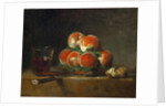 Basket of Peaches by Jean-Baptiste Siméon Chardin