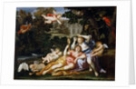 Rinaldo presents Armida with a mirror by Domenichino