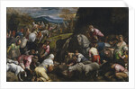 Moses Striking Water from the Rock by Jacopo il vecchio Bassano