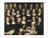 Group Portrait of the Mint Masters of Dordrecht by Samuel Dirksz van Hoogstraten