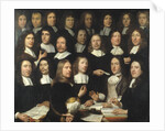 Group Portrait of the Mint Masters of Dordrecht by Samuel Dirksz van Hoogstraten