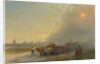 Ox-carts in the Ukrainian Steppe by Ivan Konstantinovich Aivazovsky