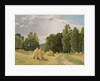 Haystacks, Preobrazhenskoe by Ivan Ivanovich Shishkin