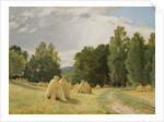 Haystacks, Preobrazhenskoe by Ivan Ivanovich Shishkin