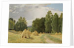 Haystacks, Preobrazhenskoe by Ivan Ivanovich Shishkin
