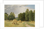 Haystacks, Preobrazhenskoe by Ivan Ivanovich Shishkin