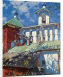 Bell tower of the Pskovo-Pechersky Monastery by Sergei Arsenyevich Vinogradov