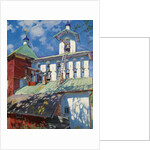 Bell tower of the Pskovo-Pechersky Monastery by Sergei Arsenyevich Vinogradov