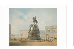 The equestrian monument of Nicholas I of Russia on St Isaacs Square in Saint Petersburg by Iosif Iosifovich Charlemagne