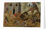 The expulsion of Tarquin and his family from Rome by Master of Marradi