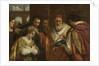 Saint Domitilla receiving the veil from Pope Clement I by Pietro da Cortona