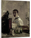 Self-portrait in front of a mirror by Henri de Toulouse-Lautrec