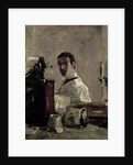 Self-portrait in front of a mirror by Henri de Toulouse-Lautrec