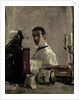 Self-portrait in front of a mirror by Henri de Toulouse-Lautrec