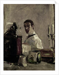 Self-portrait in front of a mirror by Henri de Toulouse-Lautrec